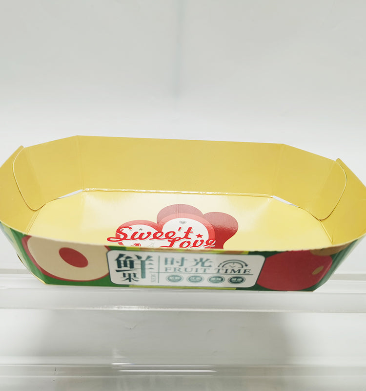 large size sweet love boat box Hot Dog fruit Kraft Paper Food Biodegradable French Fries paper Boat Box