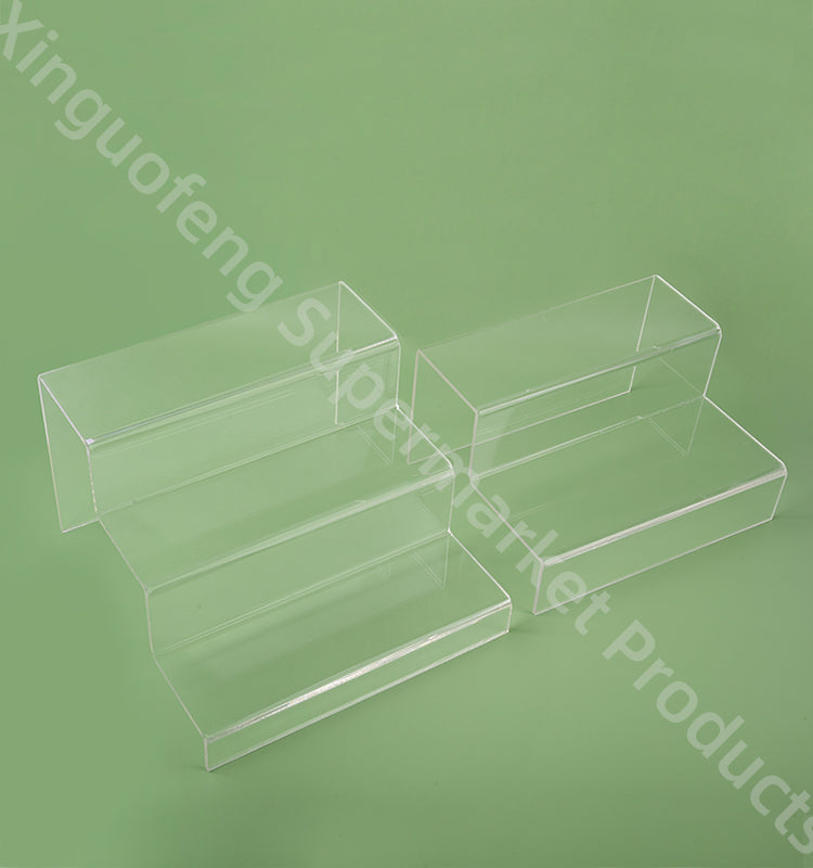 one layer display stand transparent Acrylic stepped 280g thickened large capacity W8cm L30cm shelf for cosmetics perfume Toy