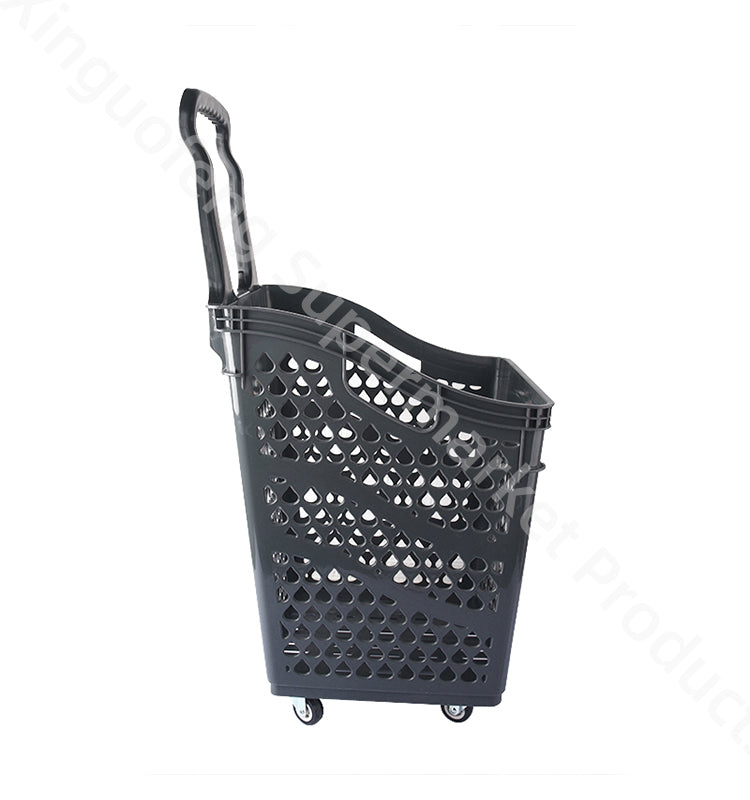 shopping cart large capacity multifunction PP Rubber wheel 2.8kg PP raw material tall shaped design colorful handles carts