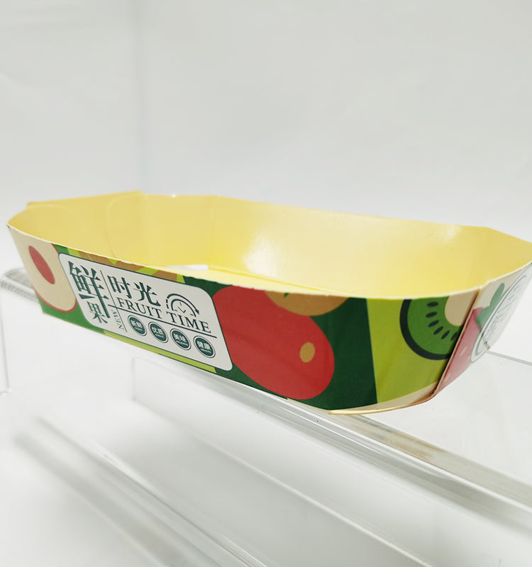 large size sweet love boat box Hot Dog fruit Kraft Paper Food Biodegradable French Fries paper Boat Box