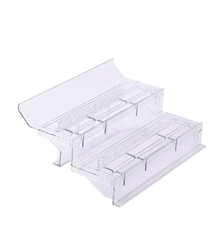 Transparent Ladder Display Stand Multi-layer Supermarket Hot Sale High Quality ABS Material Not Easy To Break For Fruits Shop