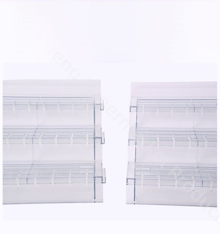 Transparent Ladder Display Stand Multi-layer Supermarket Hot Sale High Quality ABS Material Not Easy To Break For Fruits Shop