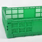 Green display case Fresh Box Turnover Packaging Crate display cabinet For Fruit Vegetable Turnover Crates
