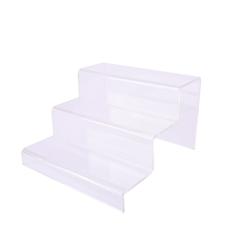 one layer display stand transparent Acrylic stepped 280g thickened large capacity W8cm L30cm shelf for cosmetics perfume Toy