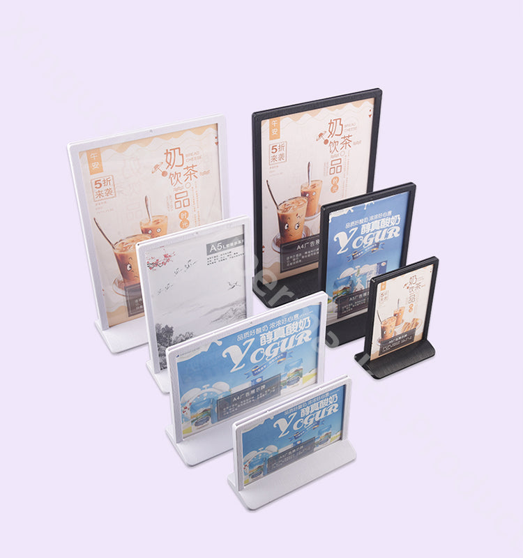 Desktop advertising board coffee cafe milk tea shop A4 A5 A6 customization white black sign Das ist eine anzeigetafel