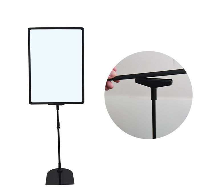 Durable A4 A3 size supermarket frame board free standing display rack extendable stand promotion sales for poster paper