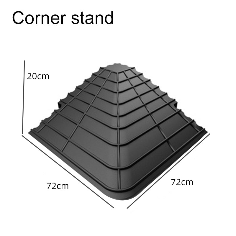 Supermarket fruit vegetable multi-layer stand display cabinet stair stand stepped ramp corner rack ABS material
