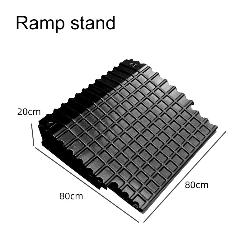 Supermarket fruit vegetable multi-layer stand display cabinet stair stand stepped ramp corner rack ABS material