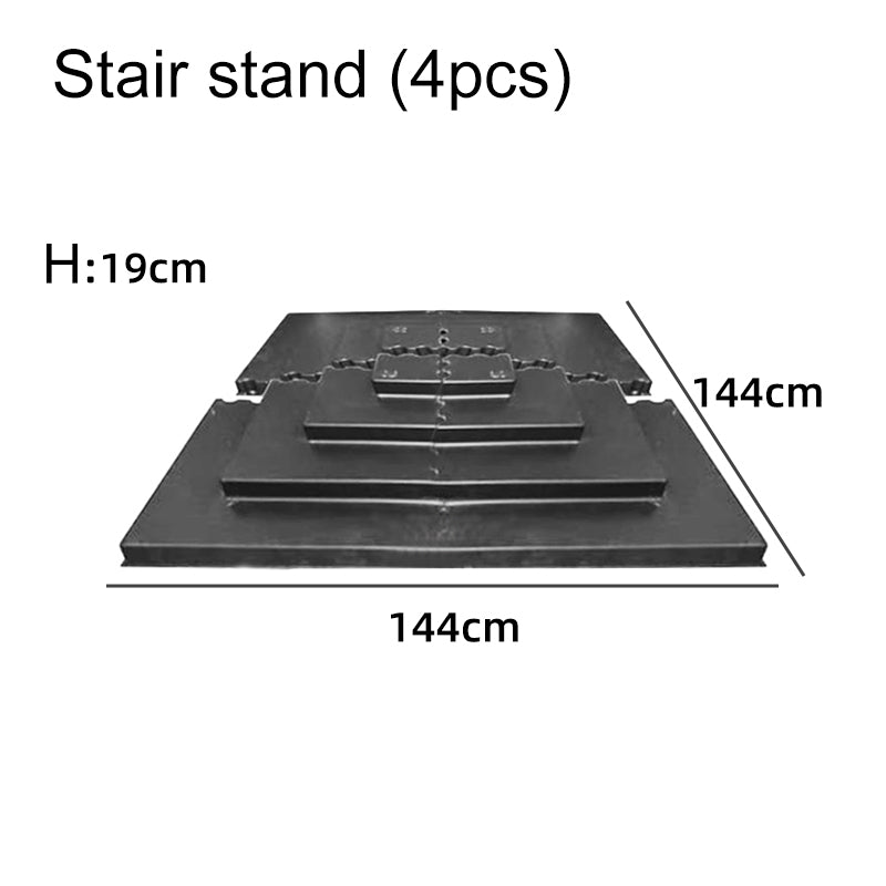 Supermarket fruit vegetable multi-layer stand display cabinet stair stand stepped ramp corner rack ABS material