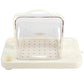 Hot sale supermarket fruit tasting display rack acrylic food sampling tray
