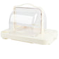 Hot sale supermarket fruit tasting display rack acrylic food sampling tray