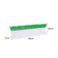 white PVC L40cm Grass Hedge Plastic Partition Boxwood Hedge Green Plant decoration for supmaket self
