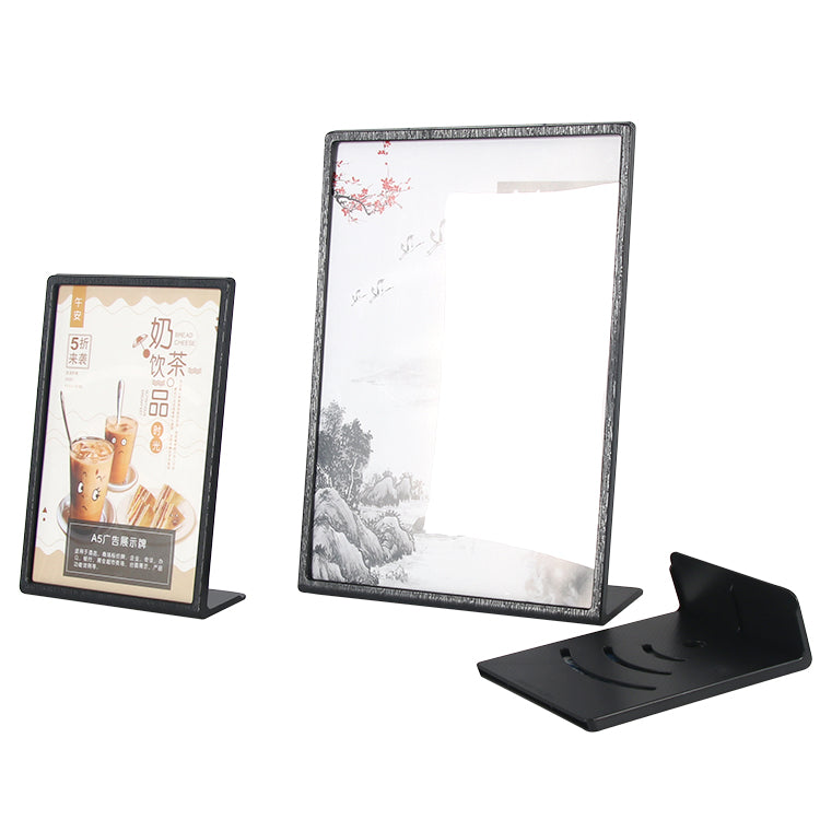 Professional design powerful multifunctional L-shaped display card rack