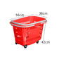 40L Great Rugged and durable large plastic shopping basket with hollow grid, rectangular shopping basket