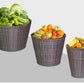 Ole supermarket display Fruit and Vegetable display resin basket