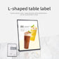 Factory Direct Sale Large Quantity Preferential Can Be Customized In Bulk L-shaped Display Table Label
