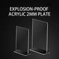 Custom Waterproof Supermarket Commodity Single Layer Without holes Acrylic Display Plate