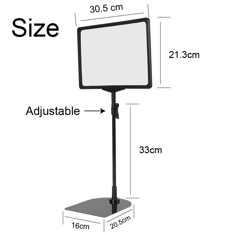 Factory supply price tag supermarket plastic sign stand poster stand